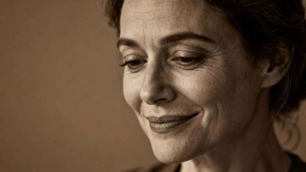 Woman smiling