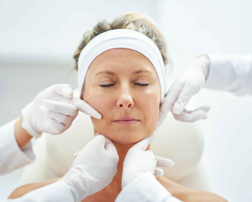 A woman with rejuvenated skin