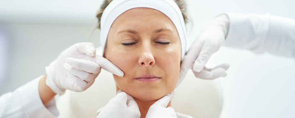 A woman with rejuvenated skin